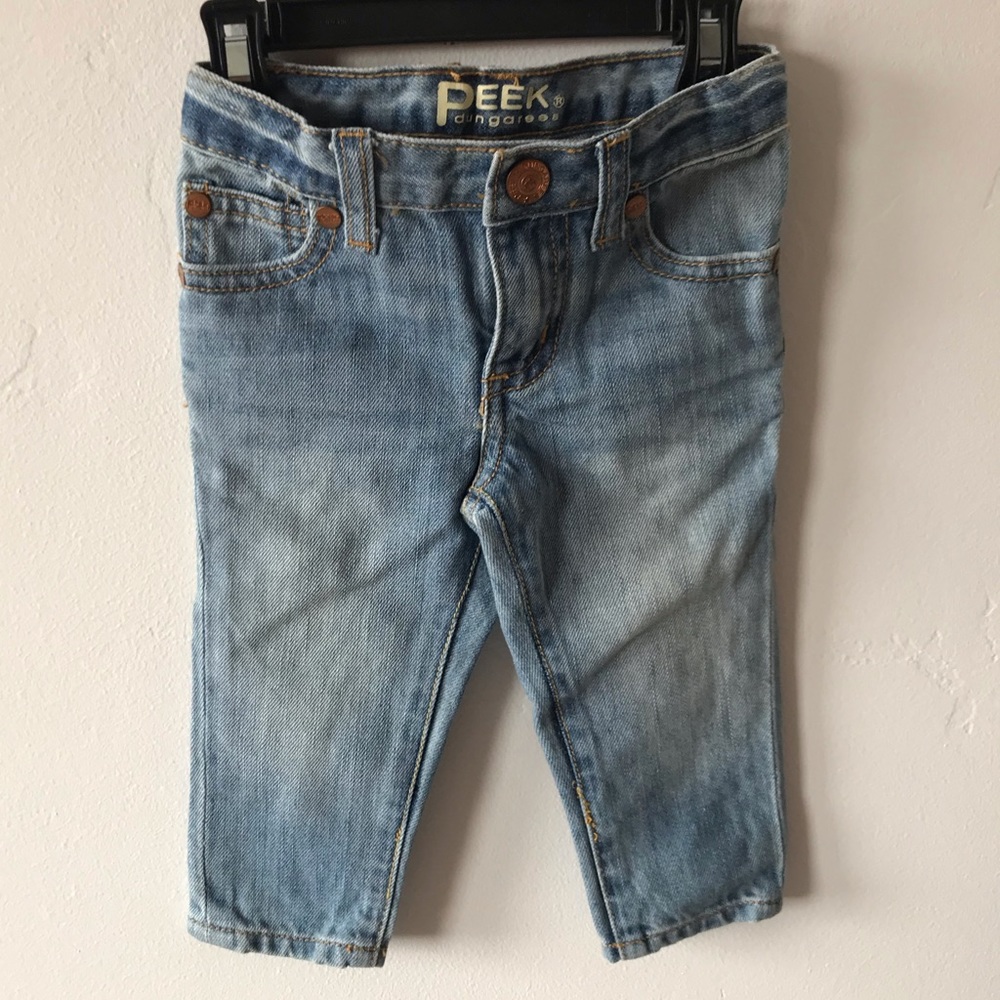 Peek baby jeans 6-12 mo NWOT